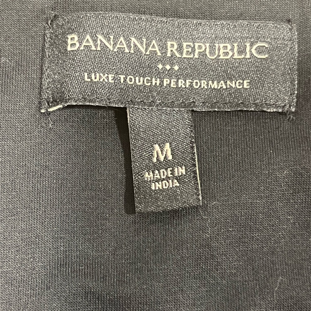 Banana Republic Factory Cotton Luxe Touch Black Bomber Jacket Men’s Medium - Picture 4 of 7
